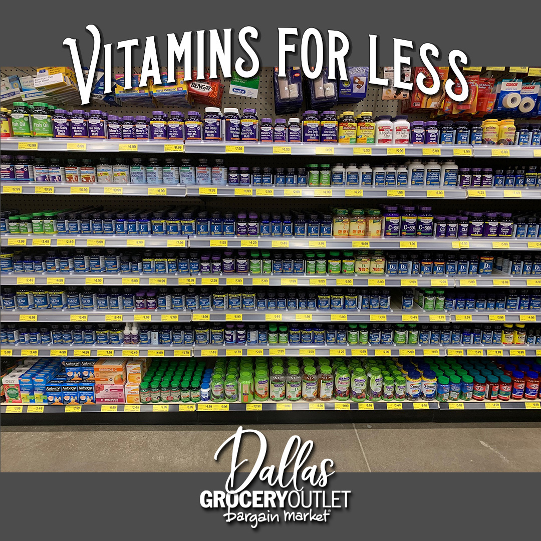 Vitamins For Less | #DallasGroceryOutlet #ShopDallasGOLocal